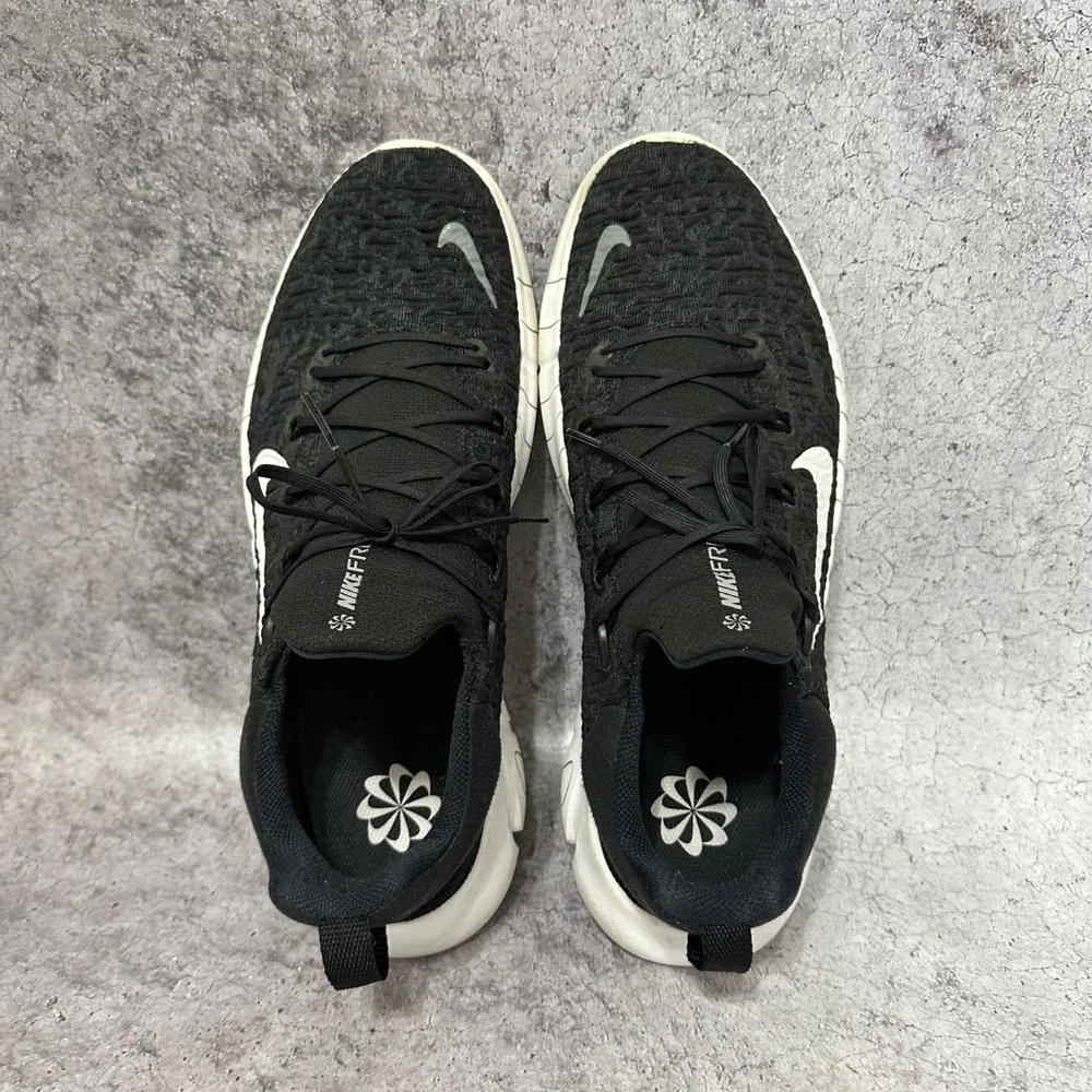 Nike Free Run 5.0 Mens 11 Black Running Shoes CZ1884-001 Next Nature Low Top